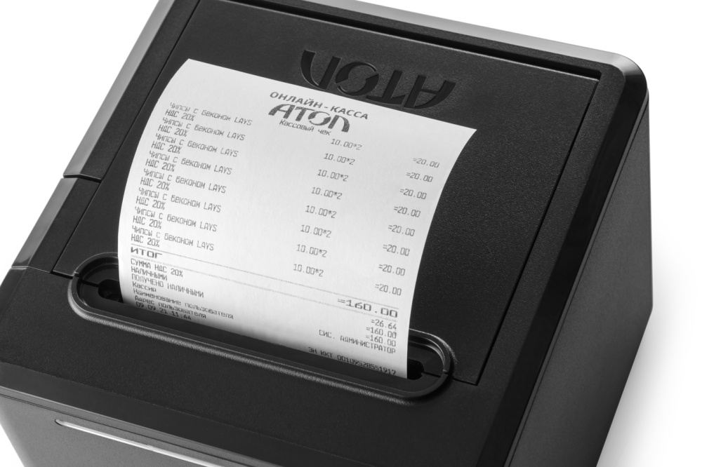 Фискальный регистратор АТОЛ 22 v2 Ф. Черный. Без ФН